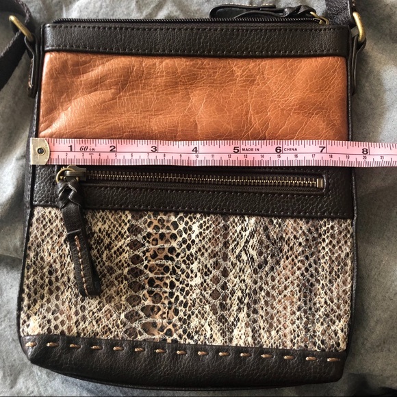 The Sak crossbody bag, leather, in warm browns and dark brown accents - Picture 9 of 9